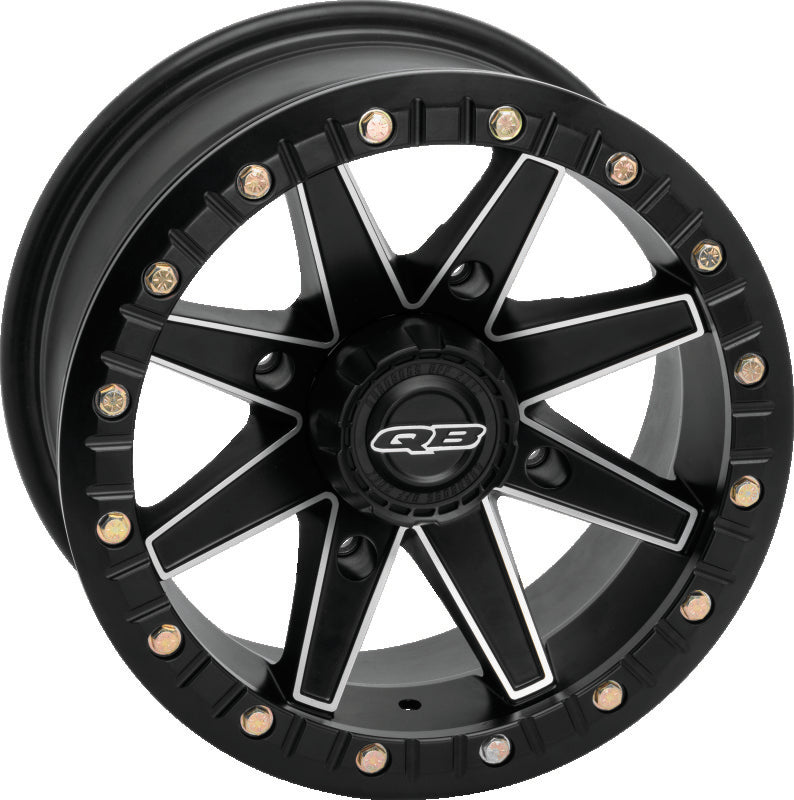 QuadBoss, QuadBoss Boss Lock 14x7 Powersports Wheel with 4/110 Bolt Pattern and 5+2 Offset