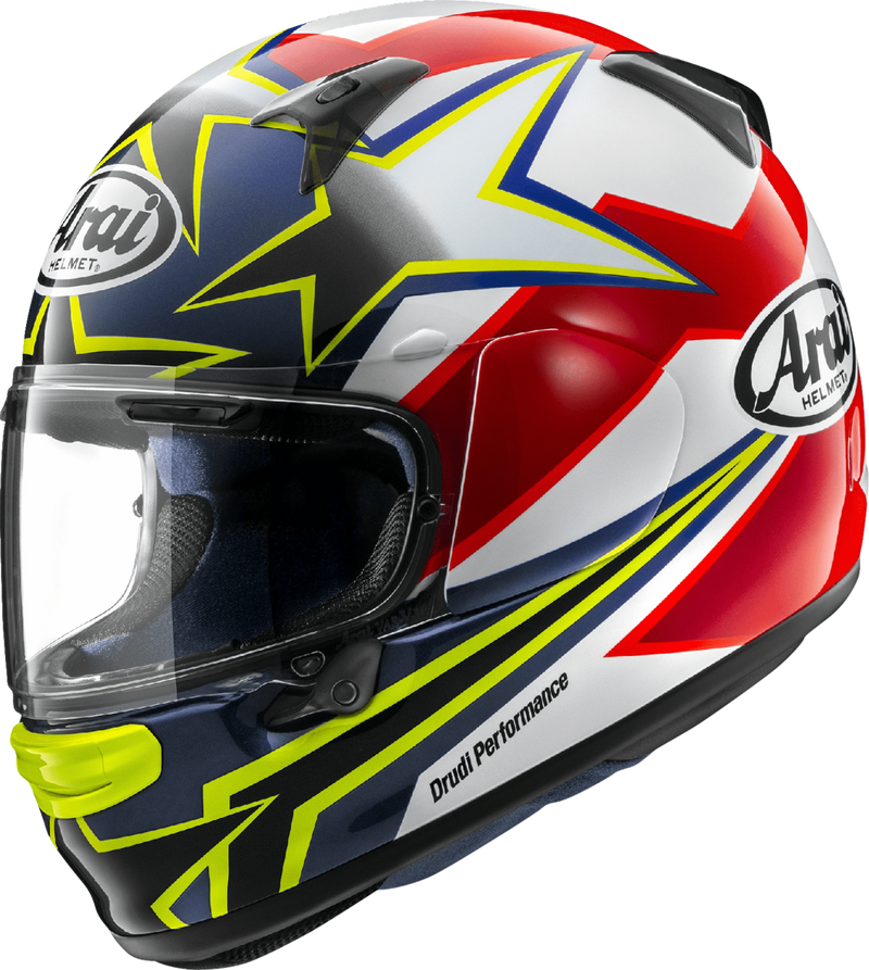 ARAI HELMETS, ARAI Helmets Regent-X Stars & Stripes Helmet - Yellow, Size XL - Part 0101-17461