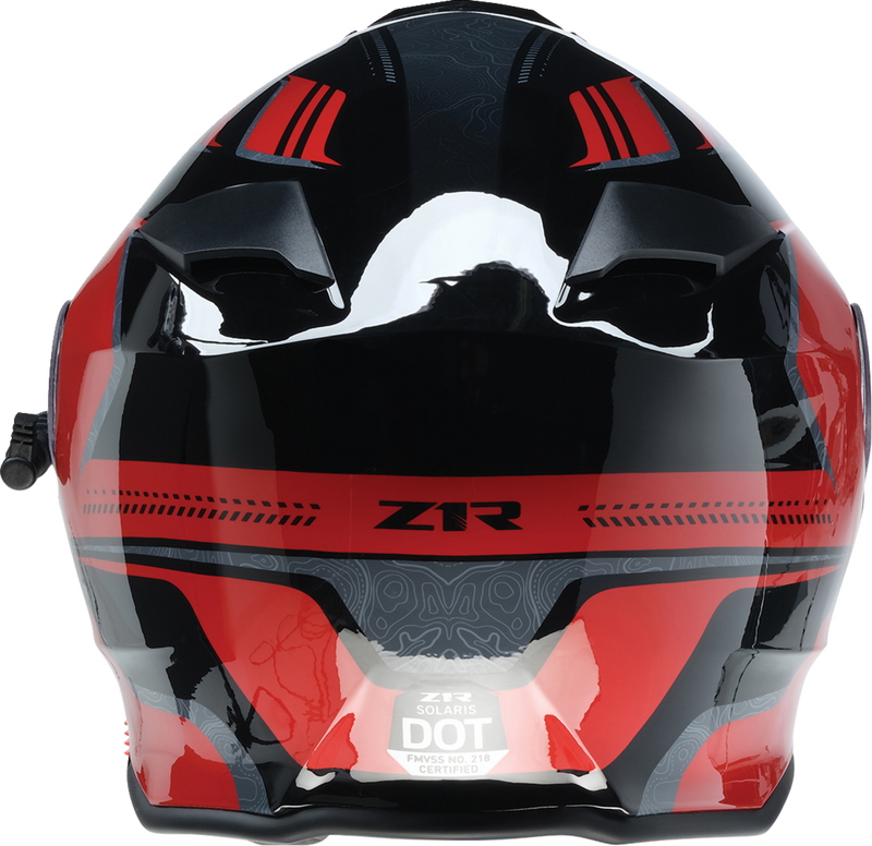 Z1R, Z1R Solaris 2.0 Helmet First Tracks Electric Dual Pane Shield Black/Red XS - Part 0120-0825