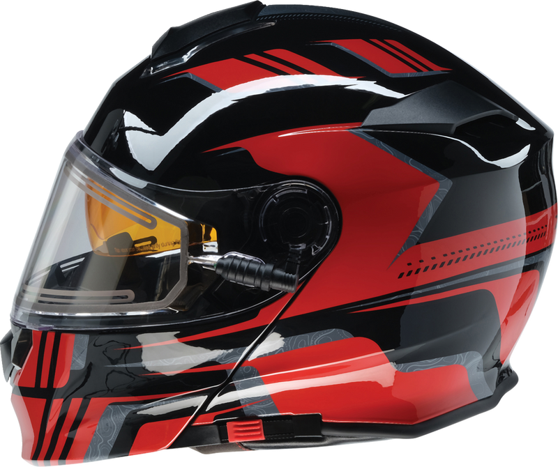 Z1R, Z1R Solaris 2.0 Helmet First Tracks Electric Dual Pane Shield Black/Red XS - Part 0120-0825