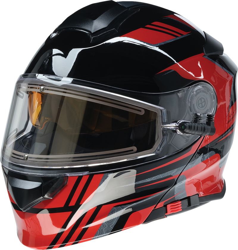 Z1R, Z1R Solaris 2.0 Helmet First Tracks Electric Dual Pane Shield XL - Black/Red