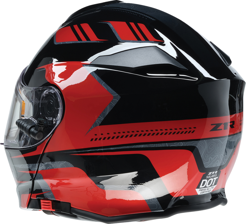 Z1R, Z1R Solaris 2.0 Helmet First Tracks Electric Dual Pane Shield XL - Black/Red