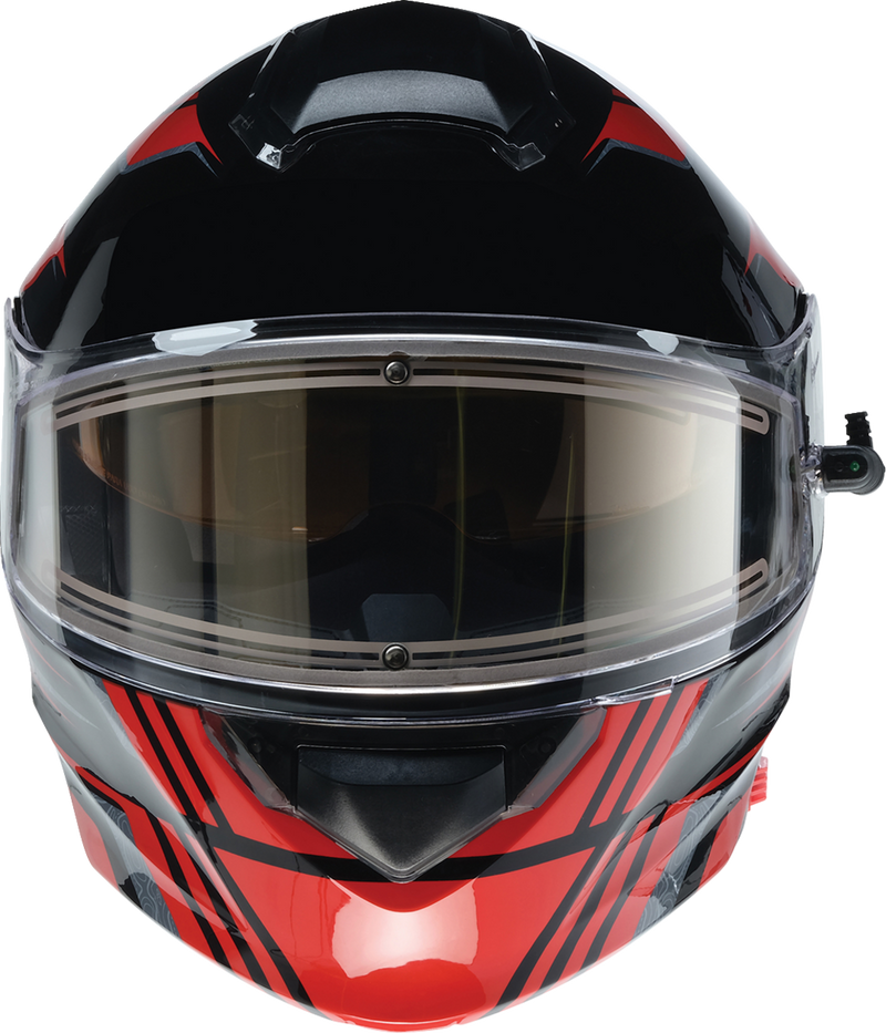 Z1R, Z1R Solaris 2.0 Helmet First Tracks Electric Dual Pane with Sun Visor - Black/Red, 2XL (Part No. 0120-0830)