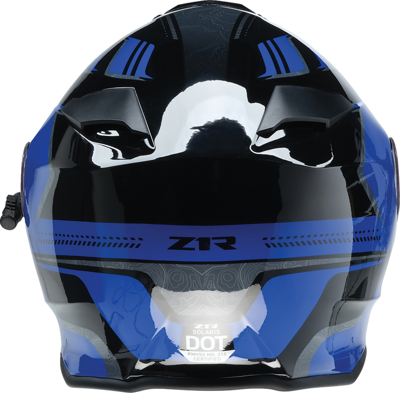 Z1R, Z1R Solaris 2.0 Helmet First Tracks Electric Dual Pane Shield Black/Blue Small 0120-0832