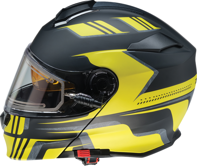 Z1R, Z1R Solaris 2.0 Helmet - First Tracks Electric Dual Pane Shield - Black/Hi-Viz, Medium (Part #0120-0839)