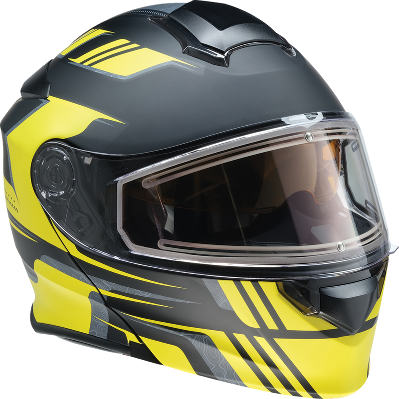 Z1R, Z1R Solaris 2.0 Helmet - First Tracks Electric Dual Pane Shield - Black/Hi-Viz, Medium (Part #0120-0839)