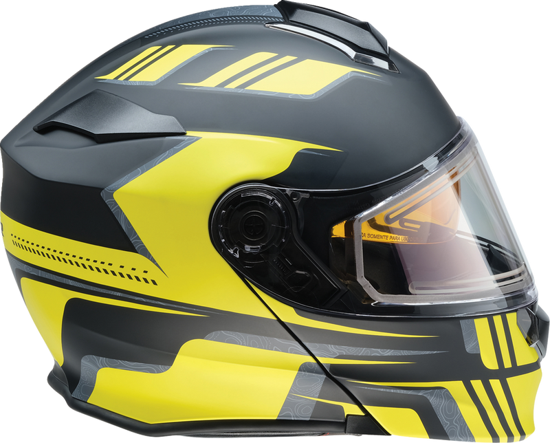 Z1R, Z1R Solaris 2.0 Helmet - First Tracks Electric Dual Pane Shield - Black/Hi-Viz, Medium (Part #0120-0839)