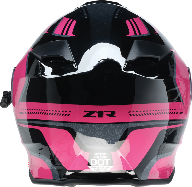 Z1R, Z1R Solaris 2.0 Helmet - First Tracks Electric Dual Pane Shield - Black/Pink, Small (Part #0120-0844)