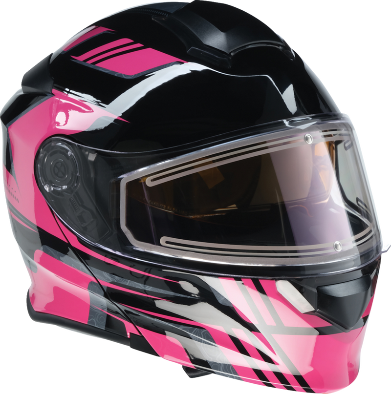 Z1R, Z1R Solaris 2.0 Helmet - First Tracks Electric Dual Pane Shield with Amber Sun Visor - Medium