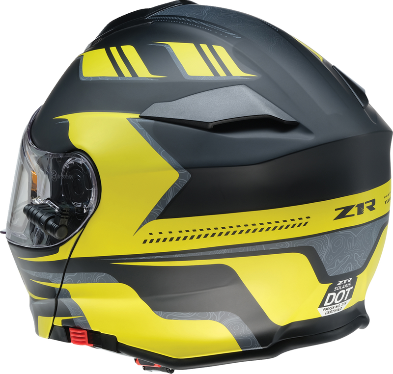 Z1R, Z1R Solaris 2.0 Helmet - First Tracks Electric Dual Pane Shield - Black/Hi-Viz - 2XL
