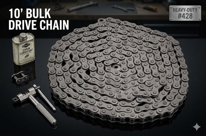 Universal Parts #428 Roller Chain: 10ft Bulk Drive Chain