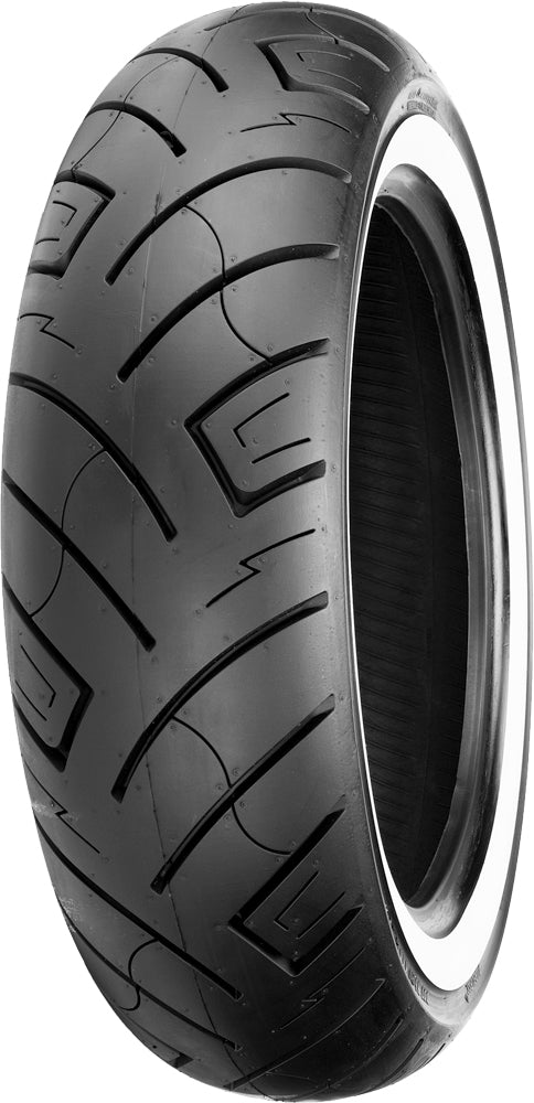 SHINKO, Shinko Tire 777 Cruiser Heavy Duty Rear 180/55-18 with White Sidewalls