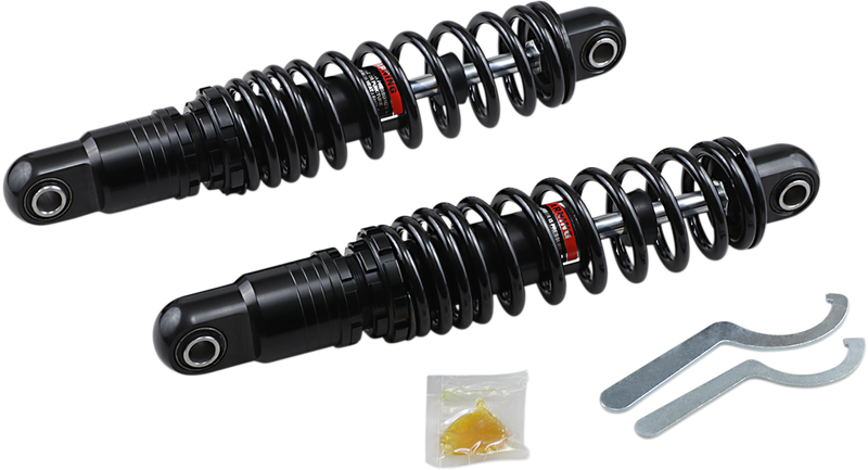 DRAG SPECIALTIES SHOCKS, DRAG SPECIALTIES SHOCKS Premium Ride-Height Adjustable 13-Inch Heavy Duty Black C16-0163HB