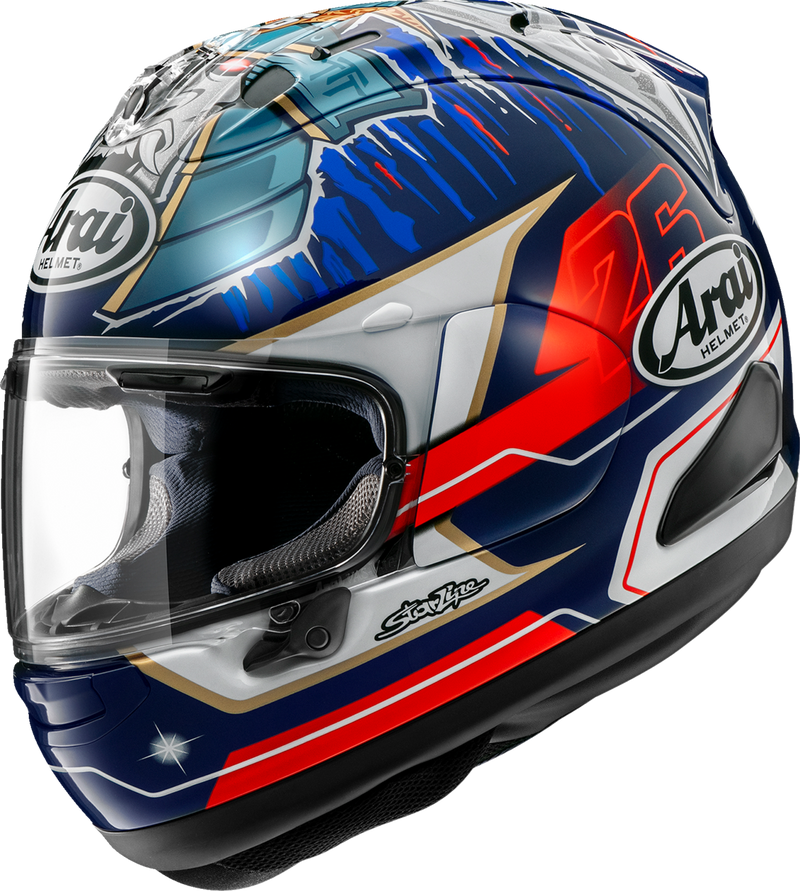ARAI HELMETS, ARAI HELMETS Corsair-X Dani Samurai-3 Motorcycle Helmet with VAS Shield and Advanced Safety Features