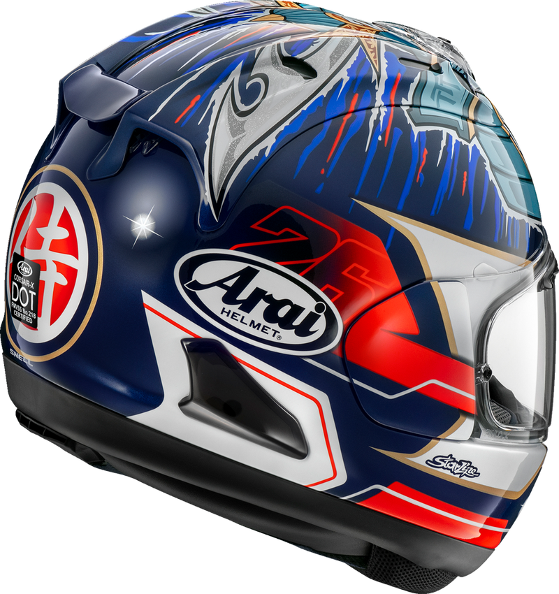 ARAI HELMETS, ARAI HELMETS Corsair-X Dani Samurai-3 Motorcycle Helmet with VAS Shield and Advanced Safety Features