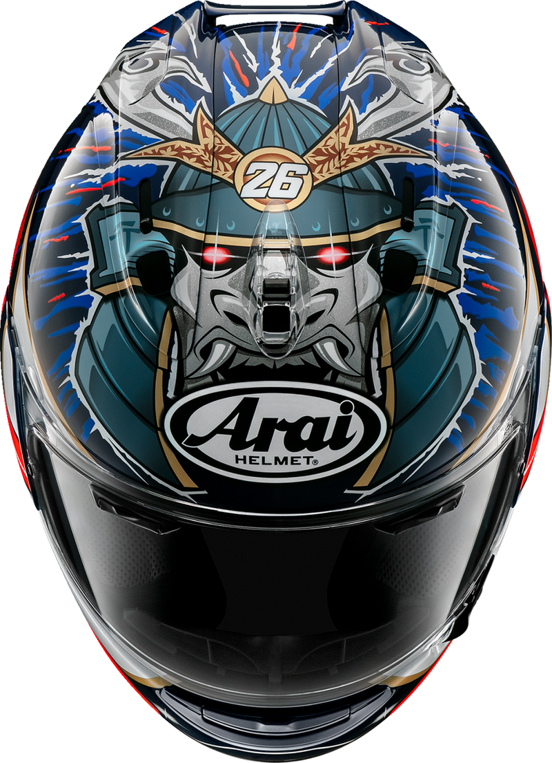 ARAI HELMETS, ARAI Helmets Corsair-X Dani Samurai-3 XL with VAS Shield Mechanism and Advanced Safety Features