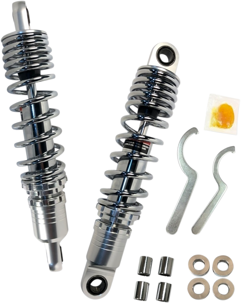 DRAG SPECIALTIES SHOCKS, DRAG SPECIALTIES SHOCKS Premium Ride-Height Adjustable Shocks - 12.5" - Chrome C16-0167NUA