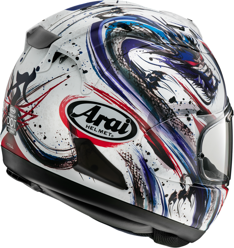 ARAI HELMETS, ARAI HELMETS Corsair-X Kiyonari Trico XL Helmet with VAS Shield Mechanism and Advanced Ventilation