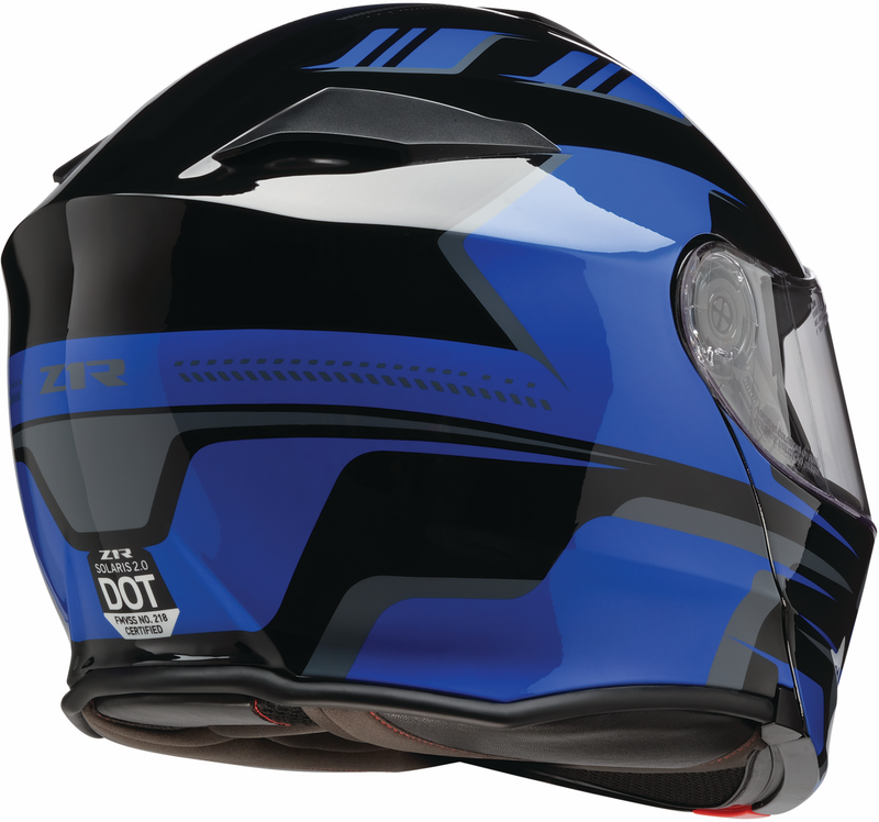 Z1R, Z1R Solaris 2.0 Modular Helmet Slater Blue Medium - Adjustable Ventilation and Comfort Features