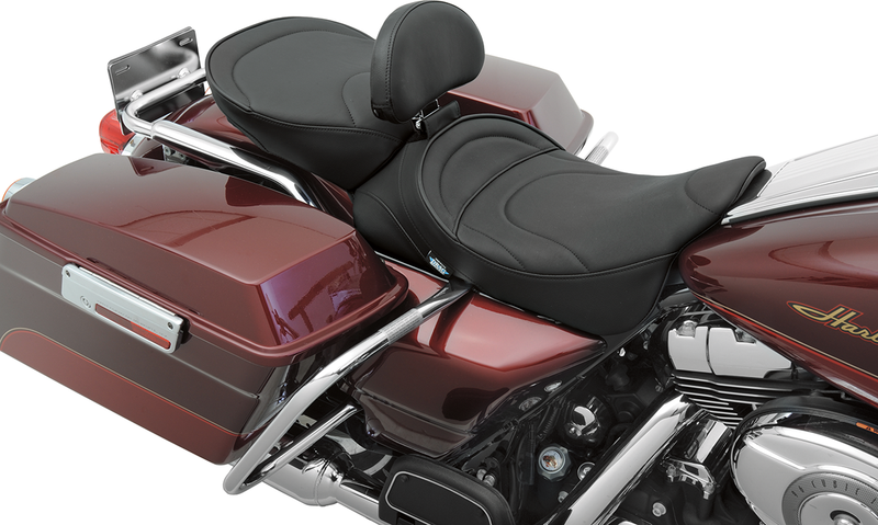 DRAG SPECIALTIES SEATS, DRAG SPECIALTIES SEATS Pillion Seat - Mild Stitched Wide for FL 1999-2022 | Part 0801-0467
