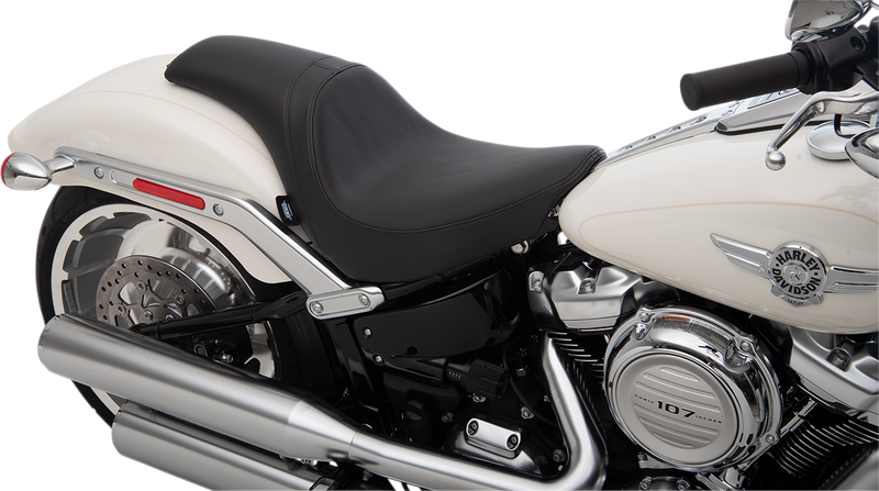 DRAG SPECIALTIES SEATS, Drag Specialties Predator Seat with Solar Leather for FLFB/S '18-'22 – Comfortable & Custom Fit