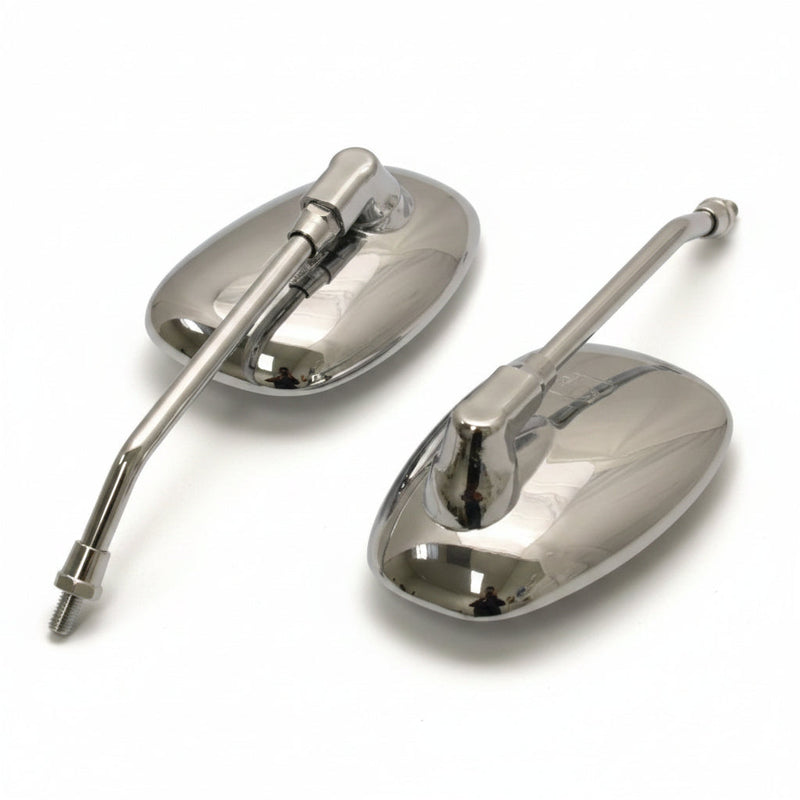 Scooter Chrome Mirror Set - 8mm or 10mm