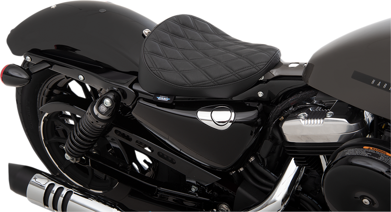 DRAG SPECIALTIES SEATS, DRAG SPECIALTIES SEATS Bobber Solo Seat - Double Diamond for XL '10-'22 (Part Number 0804-0739)