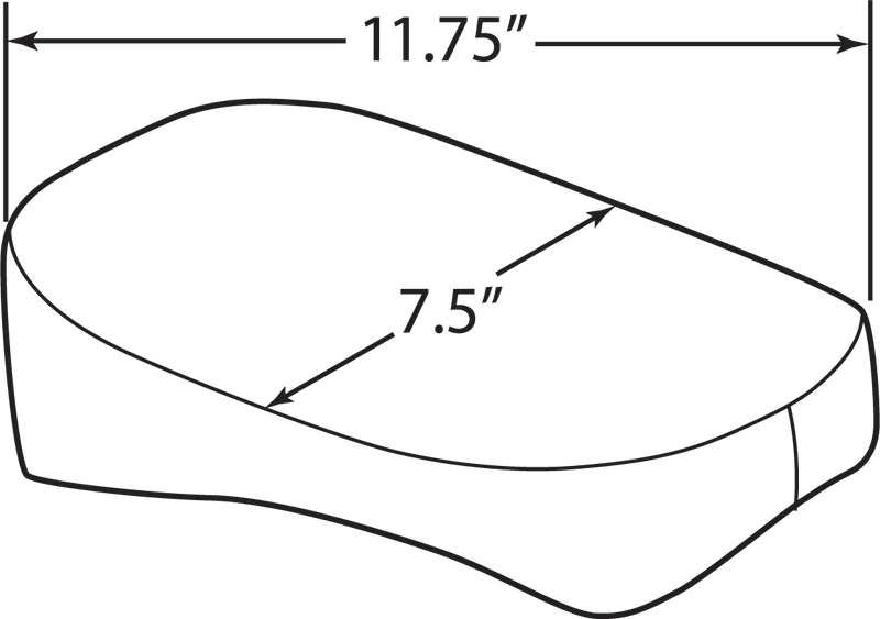 DRAG SPECIALTIES SEATS, DRAG SPECIALTIES SEATS Rear Solo Seat for Scout Bobber 2018-2022, Black, Part 0810-1993