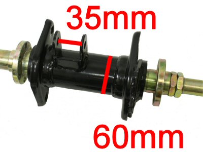 Universal Parts Rear Axle Assy Complete
