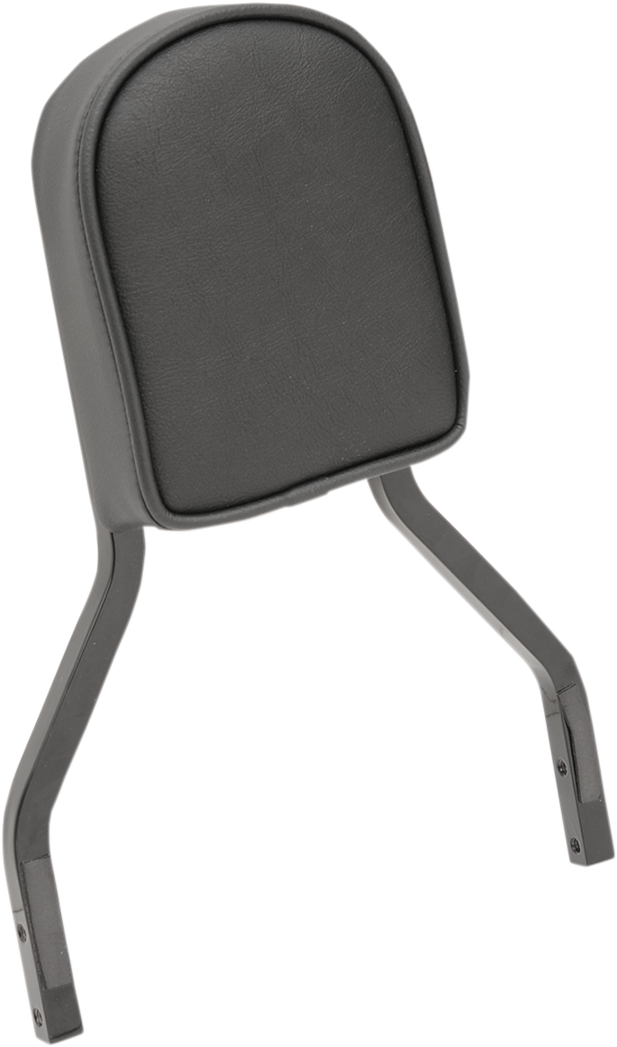 DRAG SPECIALTIES SEATS, Drag Specialties Seats Short Sissy Bar Pad with Piping - Black, Part Number 0822-0297