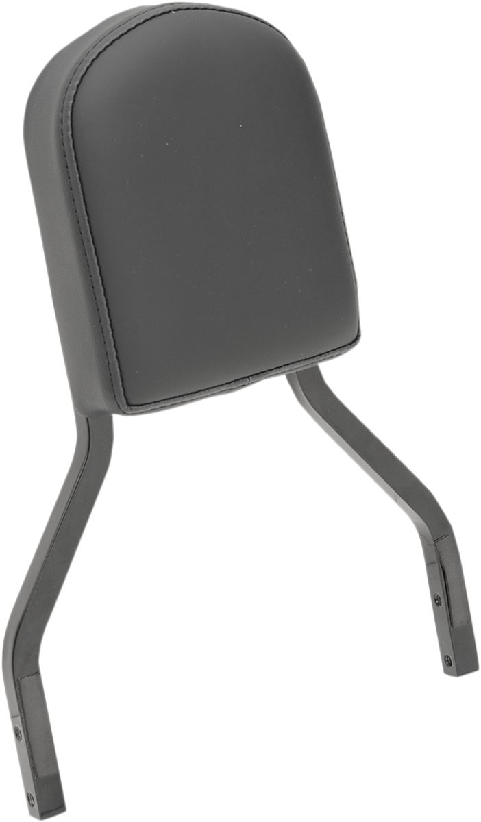 DRAG SPECIALTIES SEATS, DRAG SPECIALTIES SEATS Short Sissy Bar Pad with Solar Reflective Leather Top, Black - Part #0822-0299
