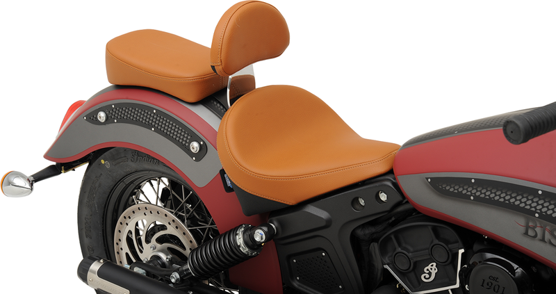 DRAG SPECIALTIES SEATS, DRAG SPECIALTIES SEATS Scout/Scout Sixty Sissy Bar Pad - Smooth Brown, Part Number 0822-0316
