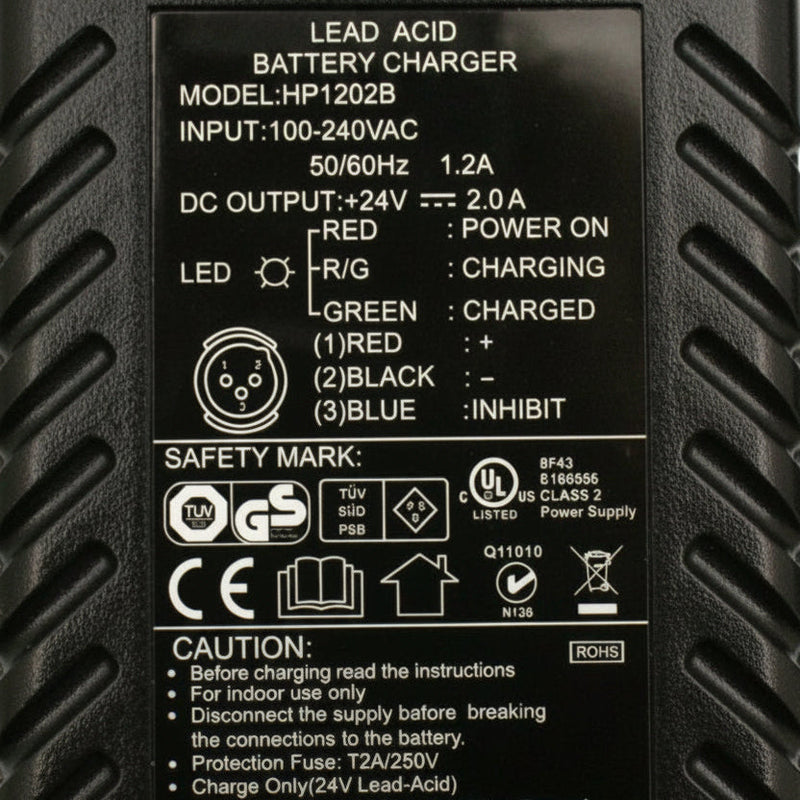 Universal Parts24 Volt 2.0 Amp XLR HP1202B Battery Charger