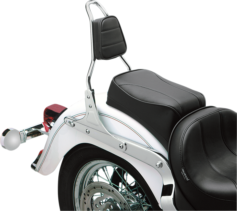DRAG SPECIALTIES SEATS, Drag Specialties Seats Tapered Backrest Pad with Stitched Black Vinyl Cover – Part 0822-0338