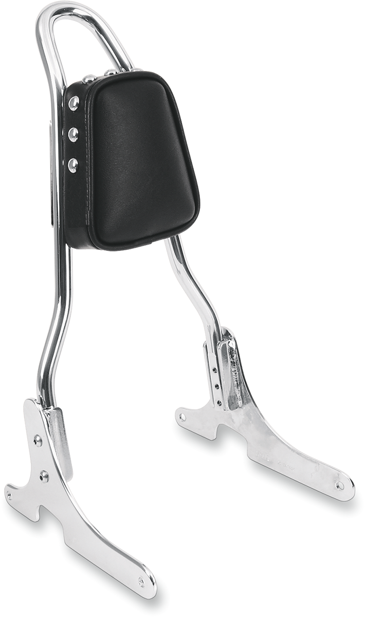 DRAG SPECIALTIES SEATS, Drag Specialties Seats Tapered Backrest Pad with Studs – Smooth Black Vinyl, Part #0822-0340