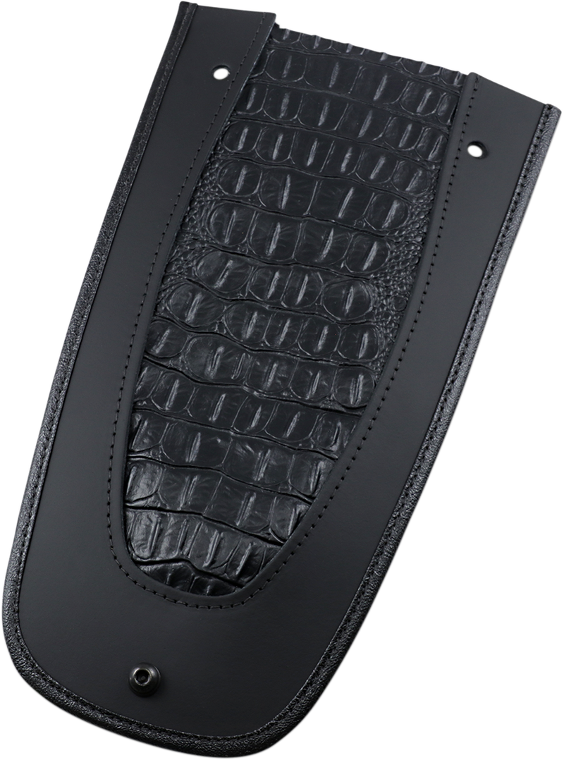 DRAG SPECIALTIES SEATS, DRAG SPECIALTIES SEATS Fender Skin with Embossed Faux Gator Leather Center (Part 1405-0139)