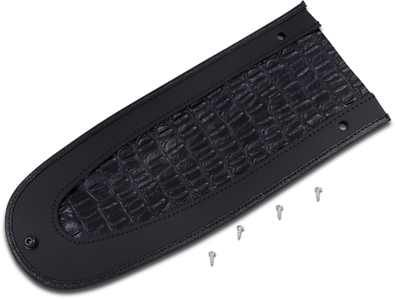 DRAG SPECIALTIES SEATS, Drag Specialties Seats Fender Skin with Embossed Faux Gator Leather Center - Part 1405-0145