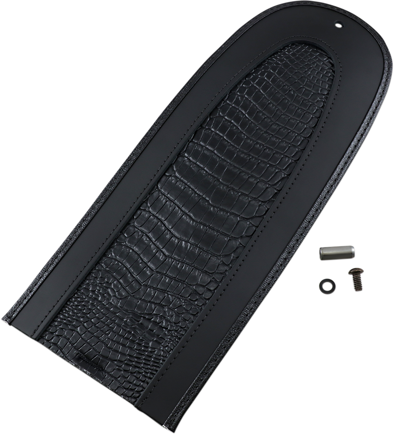 DRAG SPECIALTIES SEATS, Drag Specialties Seats Fender Skin with Embossed Faux Gator Leather Center - Part 1405-0148
