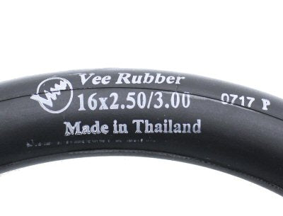 Vee 16x2.40/3.00 Heavy-Duty Inner Tube: Straight Valve