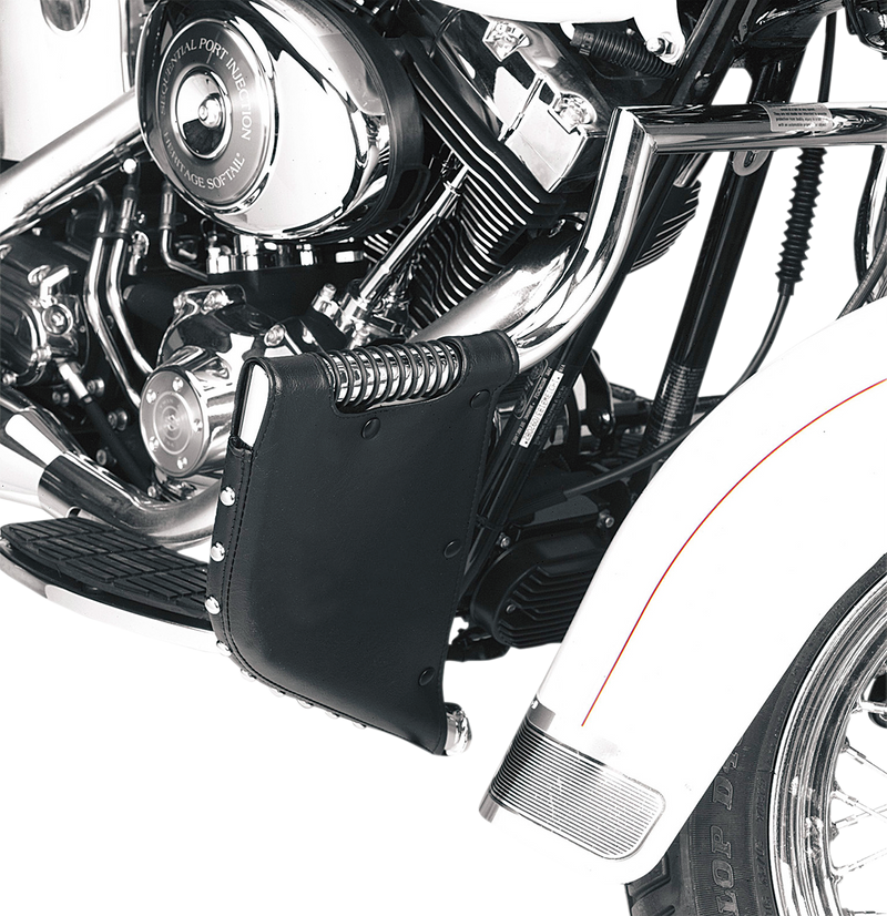 DRAG SPECIALTIES SEATS, DRAG SPECIALTIES SEATS Studded Lower for FLST – Water-Resistant All-Weather Material, Black