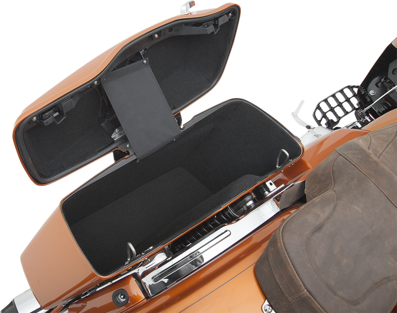 DRAG SPECIALTIES SEATS, Drag Specialties SEATS Saddlebag Lining Kit for FL 2014-2022 – Black, Part No. 3501-0943