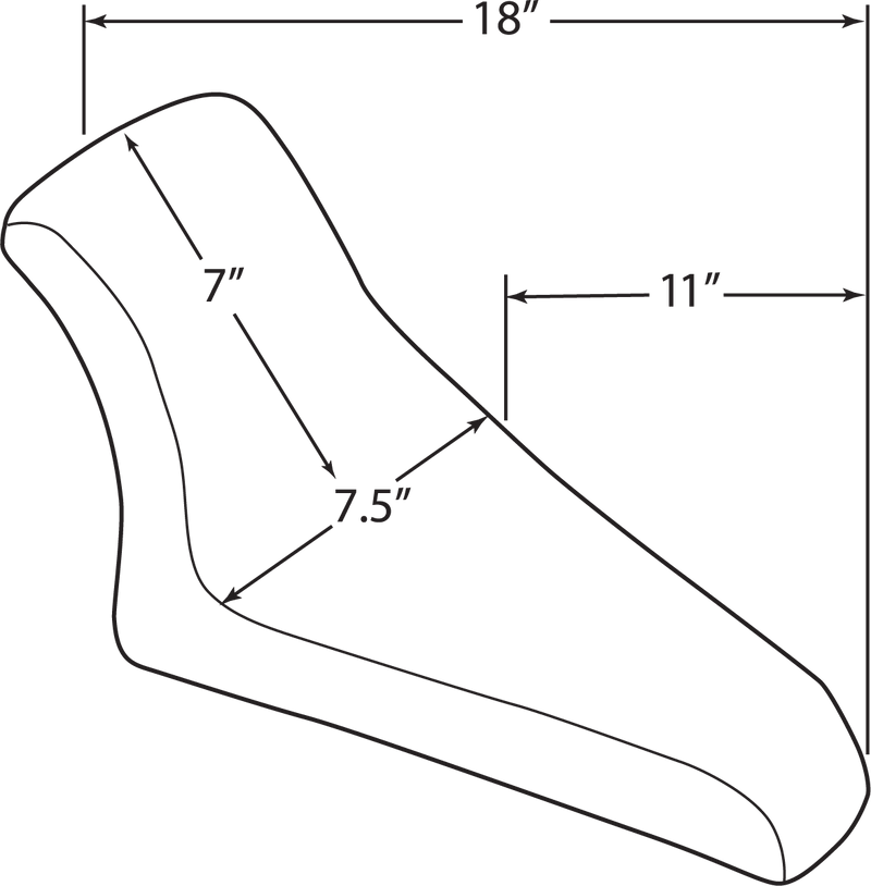 DRAG SPECIALTIES SEATS, DRAG SPECIALTIES SEATS Lo Rider Solo Seat - Rigid Mount DS907540