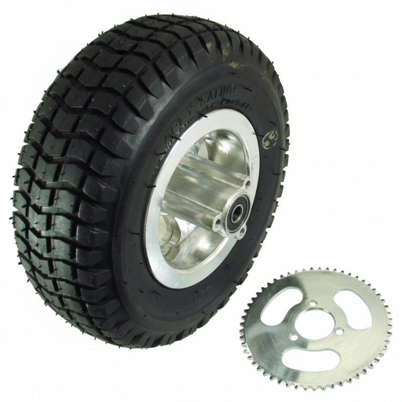 Gas Scooter 9x3.5-4 Rear Wheel Assembly | 33-43cc