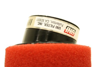Uni Dual Layer Pod Air Filter: 44mm Angled Clamp-On