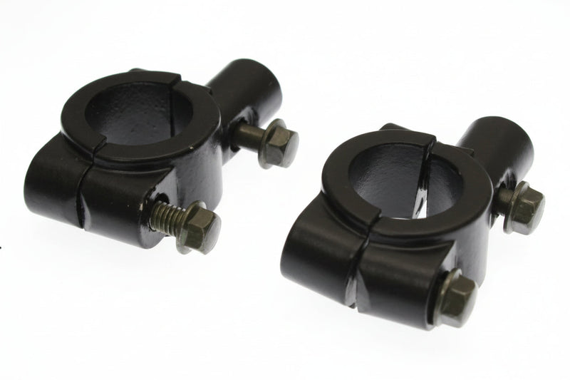 Universal Parts 7/8" Handlebar Mirror Mount Clamps - 8mm