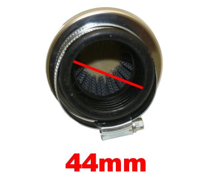Universal Parts 44mm Chrome UFO Style Air Filter