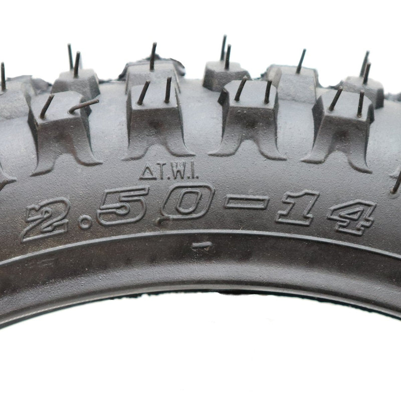Universal Parts 2.50-14 Knobby Tire | eMoto Dirt / Pit Bike