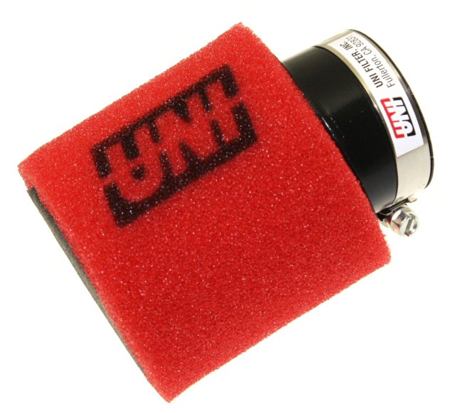 Uni Dual Layer Pod Air Filter: 44mm Angled Clamp-On