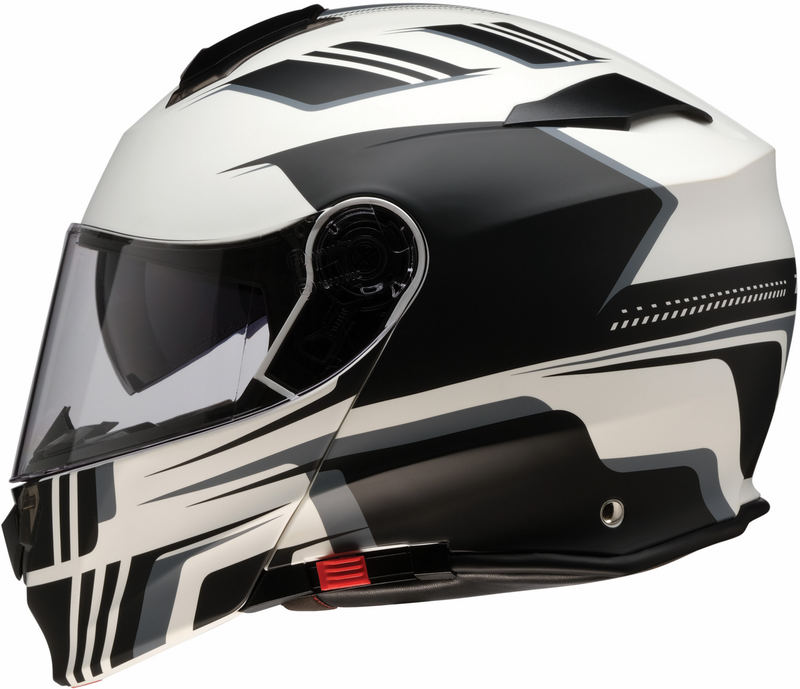 Z1R, Z1R Solaris 2.0 Modular Helmet - Slater White 3XL - Adjustable Ventilation & Drop-down Sun Visor