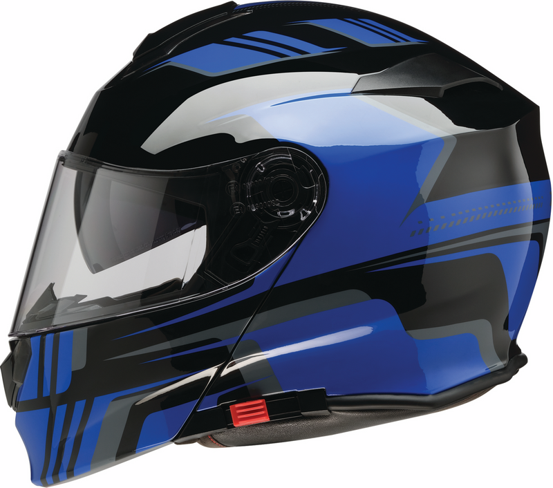 Z1R, Z1R Solaris 2.0 Modular Helmet Slater Blue 3XL - Comfortable, Adjustable Motorcycle Helmet with Integrated Ventilation and Sun Visor